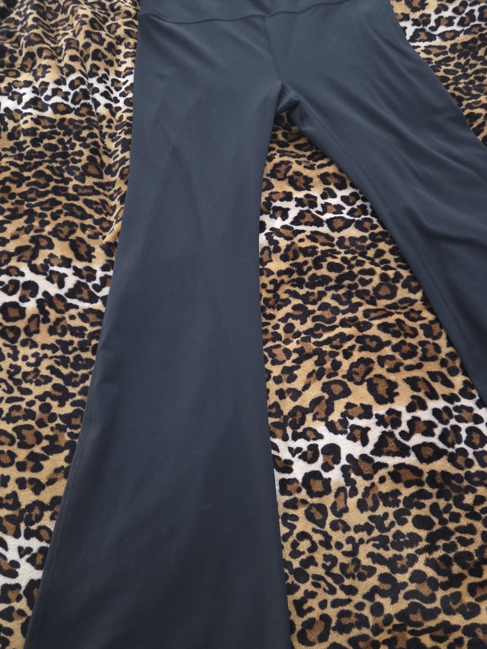 Fabletics Black High-Waist Flare Leg Pants - Picture 6 of 10